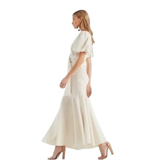 SACHIN + BABI Dress Size 2 Evening Gown NEW Camila Ivory Off White Midi Maxi - Picture 6 of 7
